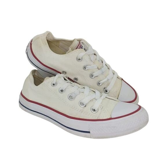 Converse CT All Star Ox Womens Pre-owned White Canvas Sneakers - sz. 6 - Picture 1 of 6